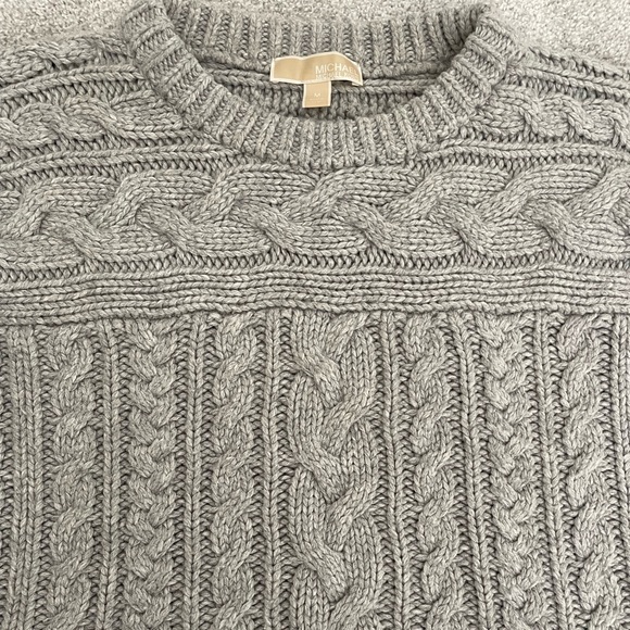 Michael Kors Gray Chunky Sweater Medium - Picture 4 of 4